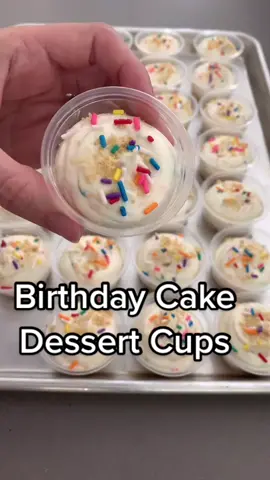 Birthday Cake Dessert Cups! #birthdaycake #dessertcups #dessertshots #oreo #sprinkles #nobake #nobakedessert @theoreoofficial