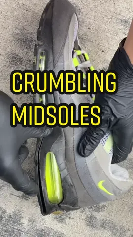 Welcome to crumble tok. #CODAduets #sneakerrestoration #asmr #airmax #airmax95