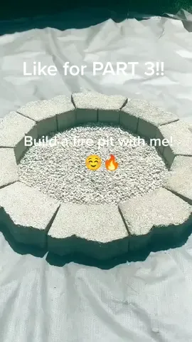 PART 2 of Build a fire pit with me! 🔥🔥🔥 #firepit #fypシ #viral #DIY #Yard