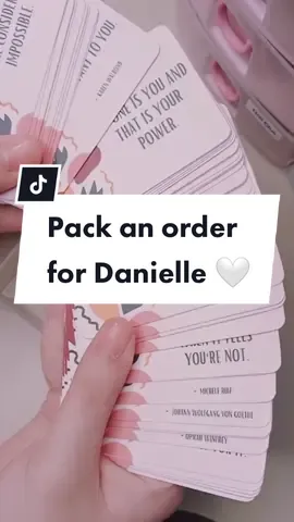 motivate youself with these quote cards 🤍 #packingorders#packanorder#packagingorders#packanorderwithme#motivational#quotes#inspirational#foryou#cards
