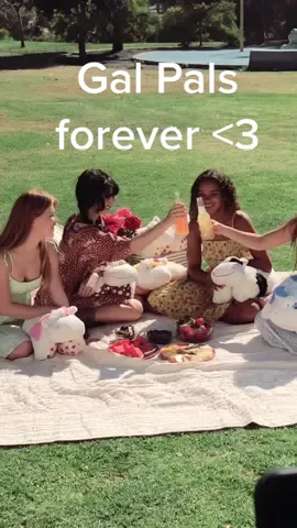 picnic with the gals🧺🍓☀️😌 #originalpillowpets #pillowpets #EatFreshRefresh #CODAduets #cottagecore #scented #strawberrycow #blueberrycow #picnic