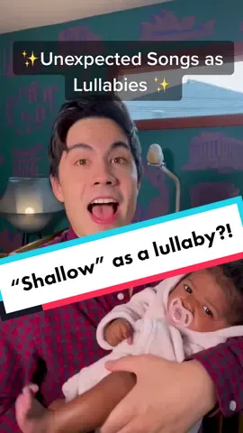 Always trying to give our baby an Oscar-worthy performance 🎭 #fy #foryoupage #parentsoftiktok #singing  #gaydads #lullaby #shallow #ladygaga