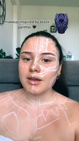 black panther 🖤 #blackpanther #wakandaforever #tchalla #shuri #makeup #pourtoi