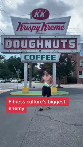 Fitness culture is so toxic. Train hard and eat what you want💯 #FoodTok #krispykreme #Fitness #workout #health #reward #foryou