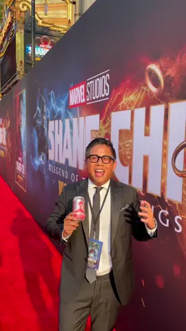 Our founder/CEO announcing our @marvelstudios @shangchi LIMITED EDITION cans live from the red carpet! #fy #marvel #marvelstudios #shangchi #simuliu