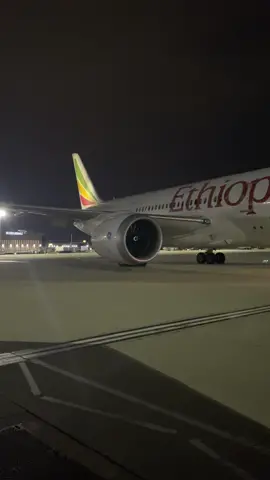 #ethiopianairlines #boeing #b787 being pushed back from #heathrowairport #heathrowterminal2 for its #flight to #addisababa. #pushback #aircraft #plane