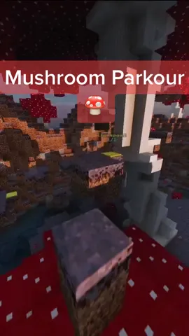 🍄 bouncing on mushroom tops 🍄 #fyp #Minecraft #relaxing #satisfying #calming #asmr #foryou
