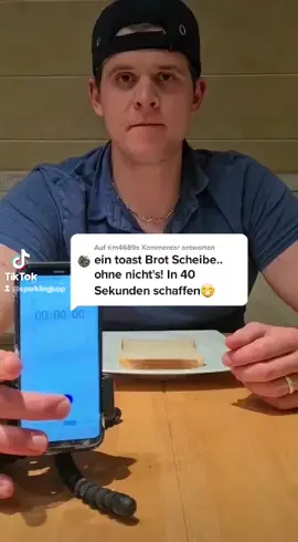 Kannst DU es schneller ??? #toastbrot  ##challange #letsgo #sparklingjupp