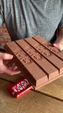 Size matters 🍫 #giant #kitkat #pleesecakes #fyp #ukfood #foryoupage #chocolate