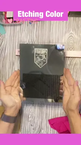 Change the color of etched glass #etchedglass #glassetching #rubnbuff #cricut #crafts #LearnOnTikTok