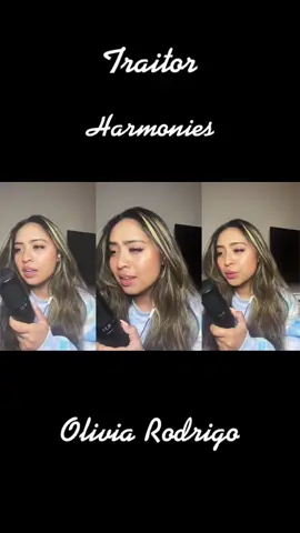 Prob will delete this tomorrow, can’t tell if I like it or not 😭 #oliviarodrigo #traitor #sour #harmonies #filipina #sing