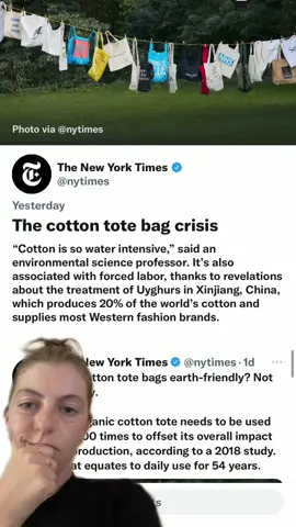 tHe cOTtoN TotE bAG cRiSiS #totebag #sustainableswaps #plasticbag #singleuseplastic