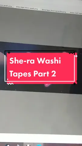 she-ra Washi Tapes Part 2! 15mm x 10m tapes designed by myself and @sstwinz23  !! #shera #spop #sheraandtheprincessesofpower #etsy #catra #adora