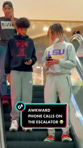 AWKWARD PHONE CALLS ON THE ESCALATOR 📞😭