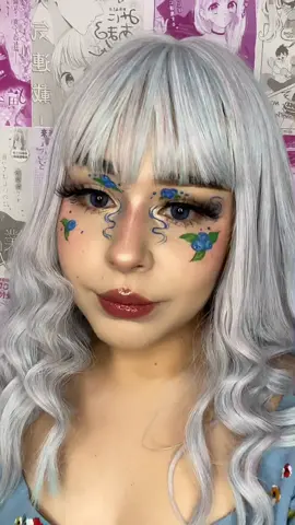 💙Blueberries💙 #blueberrymakeup #bluemakeup #softgirl #maquillajetutorial #creativemakeup #kawaiimakeup