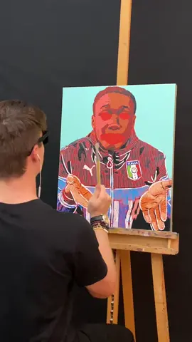 I can't stop painting him. @khaby.lame