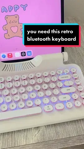 unboxing my new retro mechanical bluetooth keyboard for my iPad 🥲 LINK IN BIO #amazonfinds #amazonmusthaves #tiktokmademebuyit