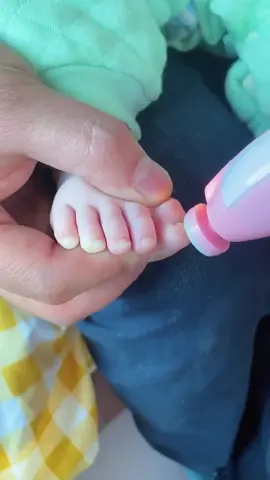 Broke my heart when I cut his finger... I'm so relieved to find this nail grinder! #MomsofTikTok #nailgrinder #babynail
