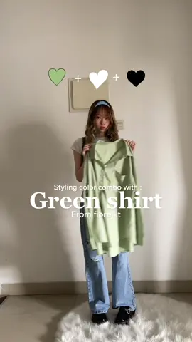 Been really into green these days😩💚 i love the last outfit wdyt?✨ luv the shirt! @fiorejkt #outfitideas #TikTokFashion #racunshopee #outfit