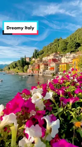 WHO WOULD LOVE TO BE HERE? #lakecomo #lagodicomo #italianvacation #varenna #italien #italy #italia #flowers #goldenhour