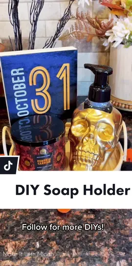 Halloween DIY🎃 Bath and Body Works Dupe! #DIY #Dollartree #dollartreediy #halloween #crafttok #SmartfoodClub #fypシ