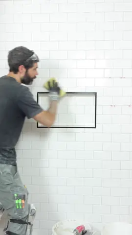 Tile shower niche tips 👍🏼🔥 #tileshower #showerniche #showerremodel #bathroomremodel #homerepairtutor