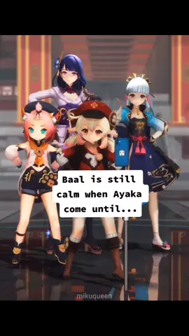 Klee the boss now😅 #fyp #fypシ #genshinimpact1 #genshin #GenshinImpact #genshinedit #mmd #klee #diona #ayaka #baal