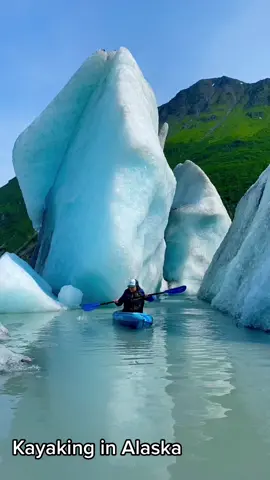 Kayaking among the icebergs #kayak #alaska #alaskalife #kayaking #glacier #iceberg #alaskan #outdoorlife