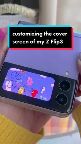 one of the reasons why I got this phone 🥲 how to customize the cover screen of the Samsung Galaxy Z Flip3 5G #samsunggalaxy #zflip3 #samsungzfilp