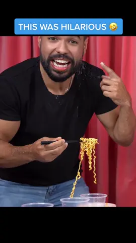 This was hilarious 😅 @okmichaela X spicy noodles full video on her channel #challenge #haha