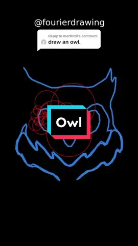 Reply to @martinzil #fouriertransform #math #draw #owl #bird #animals #fyp #art