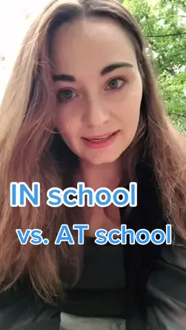 IN or AT school? 🏫 IN or AT the hospital? 🏥 #englishgrammar #englishteacher #englishlanguage #english #ingles