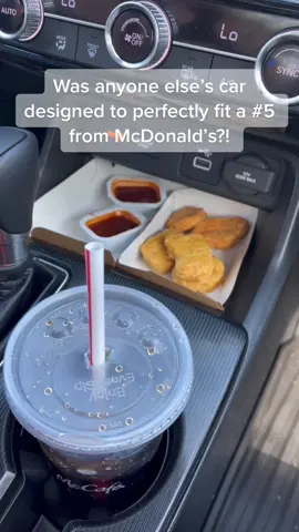 Pretty sure #McDonalds and #Honda planned this. #2022HondaCivic #ChickenNuggets