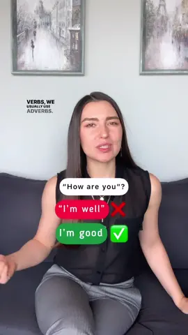 I’m well ❌ I’m good ✅ #english #englishtutor