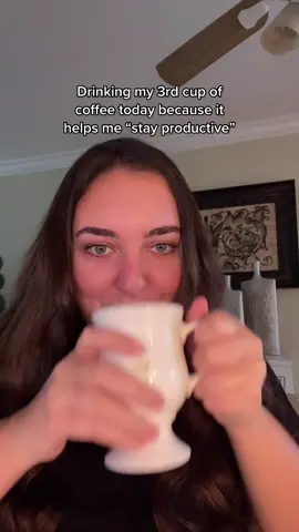 Anyone else have to have tea or coffee to “keep them productive” while working? 🙋‍♀️