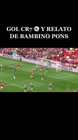 GOOOOOL DE #cr7 en el #united y cantico de Bambino Pons volvimos al 2003 😎🤩