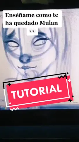 Tutorial de como dibujar a Mulan en mi estilo 👀 #tutorial #mulan #disney #fanart #artontiktok💪💪 #artontiktok #artistoftiktok #portrait