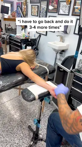 got my first tattoo today and the artist pranked me and said it would take an hour. i was abt to cry hahah