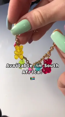 Handmade by me 🥲 they’re available on our website, mushslime.com 🍭 #candy #candybracelets #gummybear #southafrica #fyp
