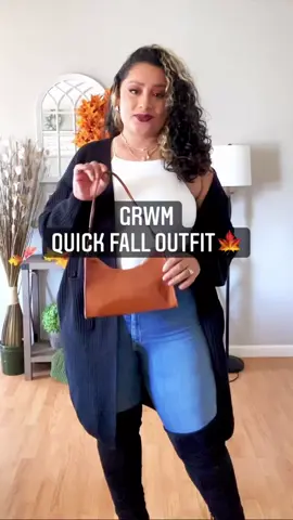 QUICK FALL OUTFIT🍁 hey loves!Cardigan/purse: @SHEIN  pants- @FashionNova Boots- @rue21 #fallstyle #quickstyle #grwm #falltrends #falloutfits #fall