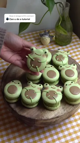 Reply to @leiregarcia73 Avofroggo macarons 🥑🐸 #frog #avocado #cottagecore #baking #tutorial #Recipe #foodtiktok #cute