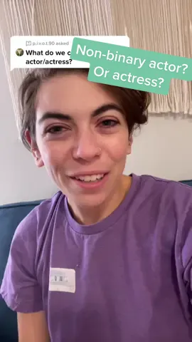 Answer to @p.i.v.o.t.90  er to @p.i.v.o.t.90 tthere need to be more non-binary creatives in the world! ❤️ #LearnOnTikTok #nonbinaryactor #lgbttok #lgbtok #nonbinarylesbian