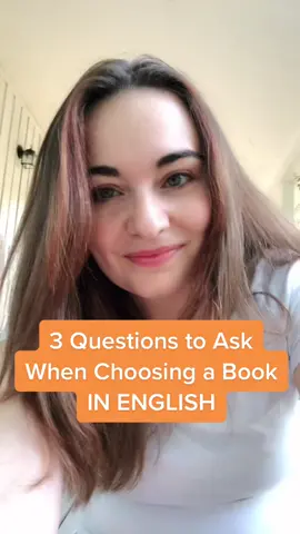 3 Questions to Ask when choosing a book to read in English 📚 #englishtips #englishteacher #englishclass #inglese #esl #english #englishlesson #fyp