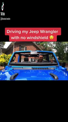 What it’s like to drive on the interstate with no windshield 😲 #ZFlipClackdown