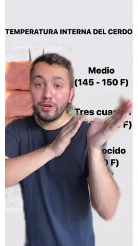 Temperaturas para cocinar el cerdo 🐖 #proancarnedecerdo #regioparrillero