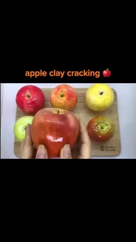 🍎🍎 #apple #claycracking #clay #asmr #bandori #bangdream