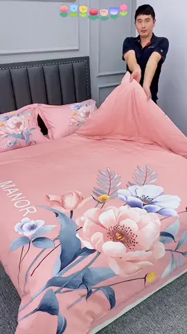Bedding four piece set, quilt cover, bed sheet, pillow case#foryou