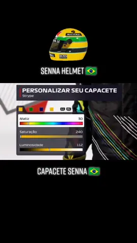Senna Helmet 🇧🇷. #foryou #foryoupage #fy #fyp #viral #zyxcba  #f1 #formula1  #cars #racing #f12021 #f12021game #senna #helmet