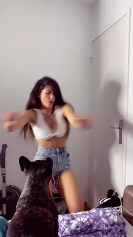 My dog loves my dance 😂#foryou Qui a vu la chaussure ? 😂