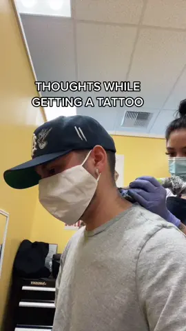 Thoughts while getting a tattoo #foryoupage #viral #trending #waitforit #share #tattoo #thoughts #foryou